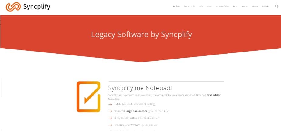 syncplify-me-notepad أفضل 30 Code Editor "محرر كود" لـ Windows