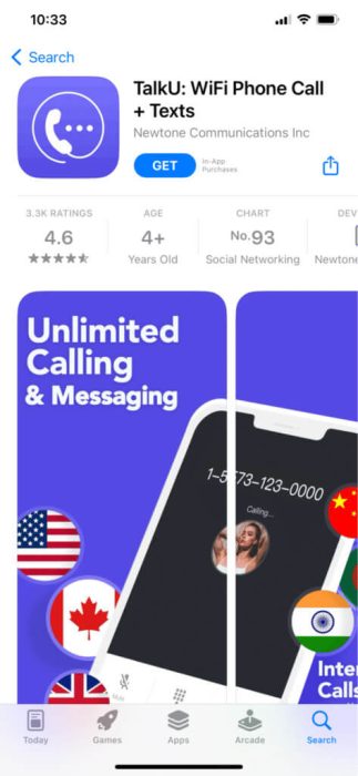 talku-app-store-1-473x1024-1-e1671714926164 22 من أفضل تطبيقات أرقام الهواتف المزيفة المجانية لـ iPhone