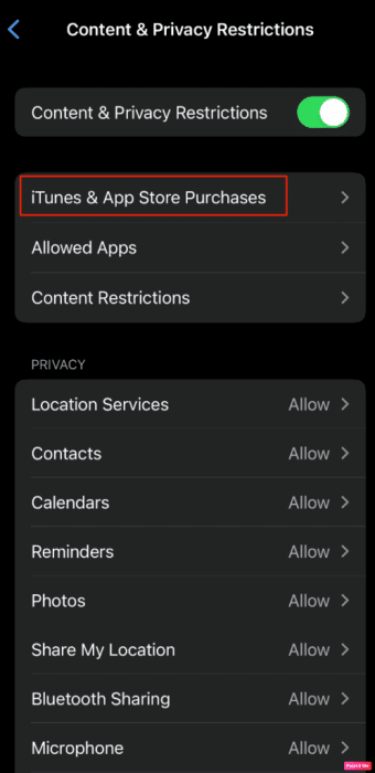tap-on-itunes-and-app-store-purchases-option-1-498x1024-1-e1671477178897 إصلاح خطأ الشراء داخل التطبيق على iPhone غير مسموح به