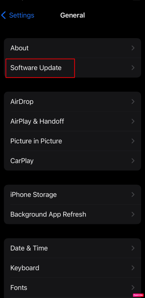 tap-on-software-update-501x1024-1 كيفية إصلاح AirPods متصلة ولكن الصوت يأتي من الهاتف