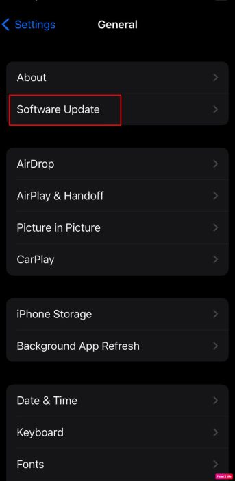 tap-on-software-update-e1671645525270 كيفية إصلاح iPhone XR العالق على شعار Apple