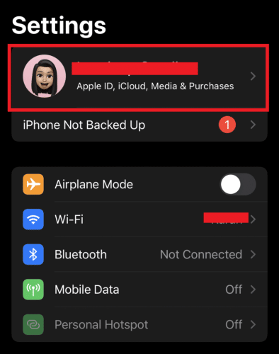 tap-on-the-apple-id-section-768x974-2-e1671308400819 كيفية التحقق من عمر جهاز iPhone