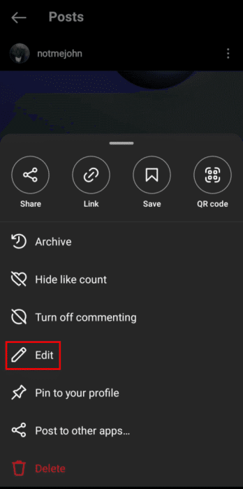 tap-on-the-edit-option-509x1024-1-e1671456881175 كيفية البحث عن علامات التصنيف (الهاشتاج) المتعددة على Instagram