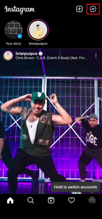 tap-on-the-message-icon-at-the-top-right-corner-of-1-477x1024-1-e1671730813652 كيف ترى نشاط شخص ما على Instagram