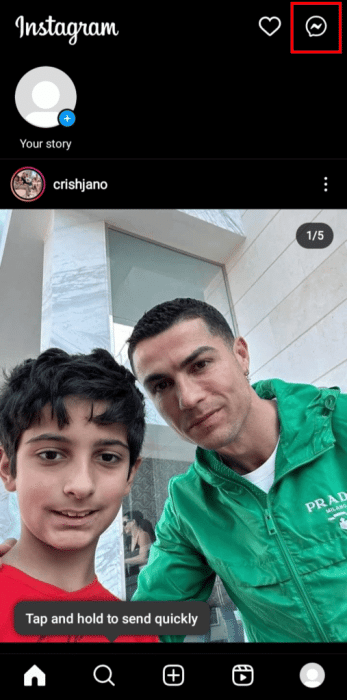 tap-on-the-message-or-the-chat-icon-at-the-top-rig-10-507x1024-1-e1671736370888 كيفية الرد على الرسالة على Instagram
