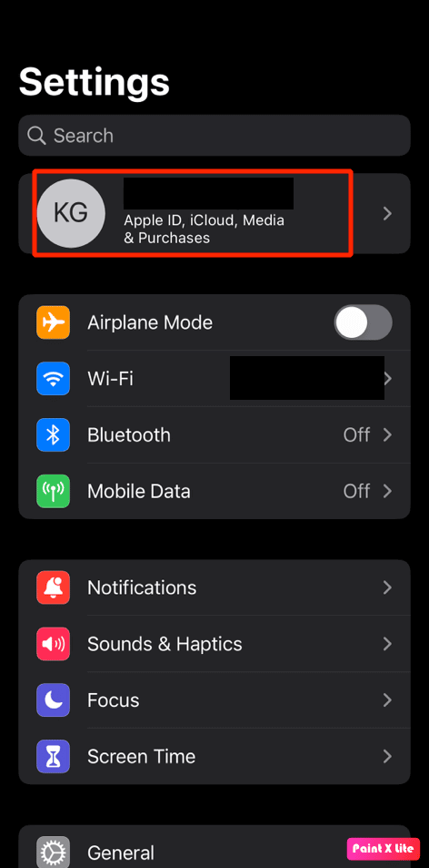 tap-on-your-apple-id-1 كيفية إصلاح مشاركة موقعي على iPhone باللون الرمادي