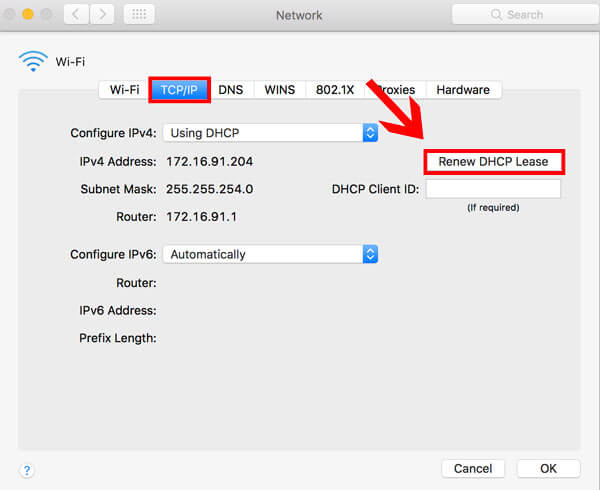 tcp_renew_new كيفية إعادة تعيين TCP / IP في أنظمة التشغيل Windows و Linux و macOS