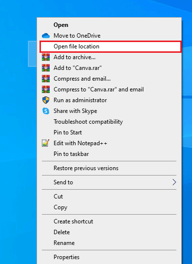 then-click-on-open-file-location إصلاح خطأ نظام Nox Player