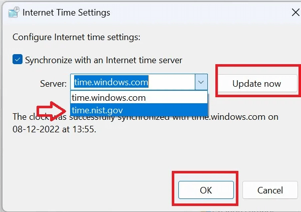 titi.jpg كيفية إصلاح مشكلة فشل مزامنة الوقت في Windows