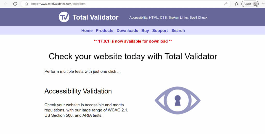 total-validator-web-page-1024x518-1 أفضل 26 إضافة لمتصفح Firefox للمطورين والمصممين