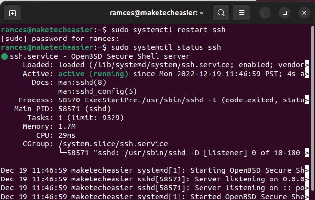 two-factor-ssh-guide-05-restart-ssh-daemon كيفية تمكين المصادقة الثنائية لاتصال SSH