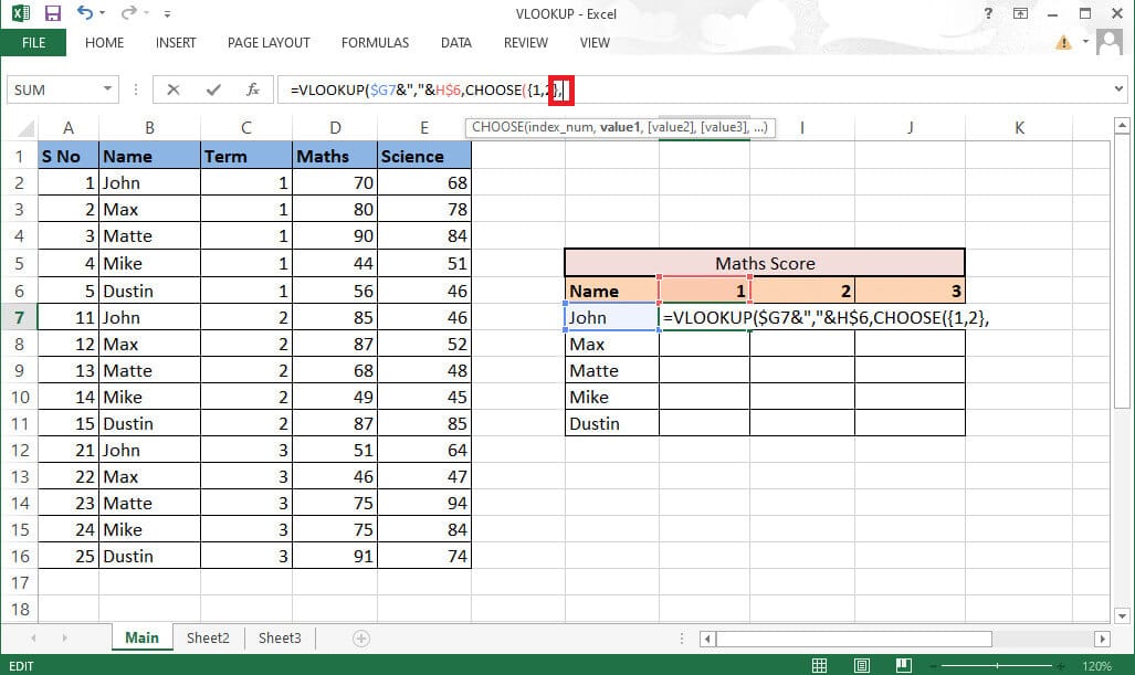 type-comma-to-move-to-the-next-argument-value1 كيفية استخدام VLOOKUP بمعايير متعددة