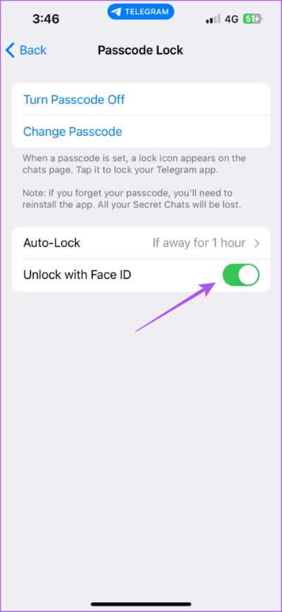 أفضل 5 إصلاحات لعدم عمل معرف الوجه Face ID في Telegram على iPhone - %categories