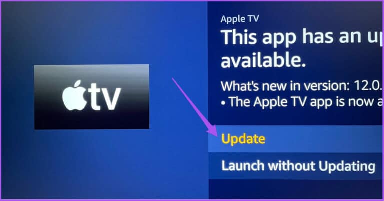 update-apple-tv-app-fire-tv-stick-768x402-1 أفضل 6 إصلاحات لعدم تزامن الصوت مع الفيديو على Amazon Fire TV Stick 4K