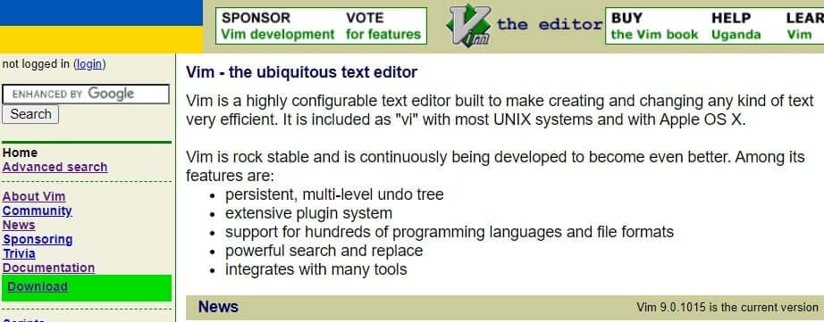 vim أفضل 30 Code Editor "محرر كود" لـ Windows