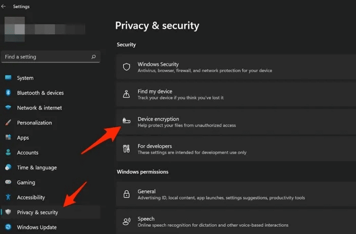 windows-11-home-device-encryption-menu.jpeg-1 لماذا لا يعمل التشفير على Windows 11 Home ، وكيفية إصلاحه