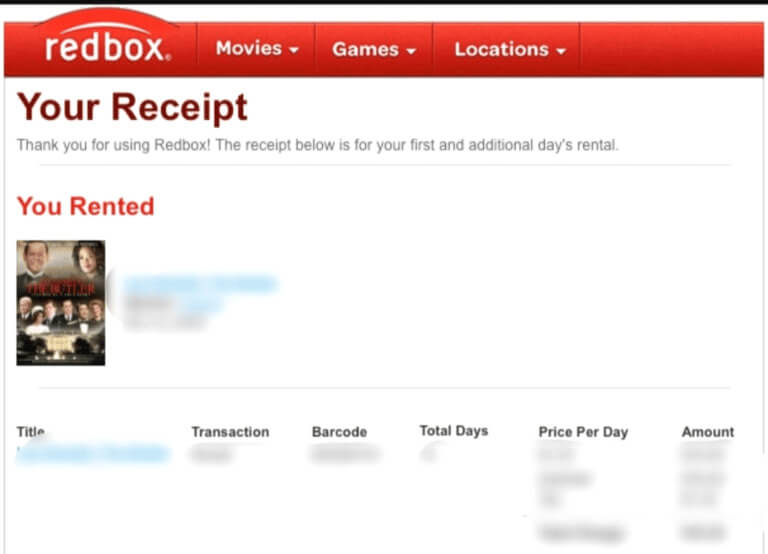 كيفية الحصول على إيصالات Redbox - %categories