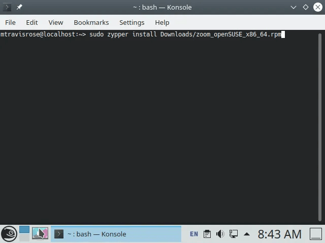 zoom-openSUSE-Zoom-Installation-Command-1.png كيفية تثبيت Zoom على Linux