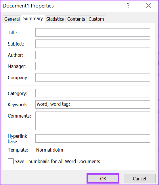 3-best-ways-to-add-tags-to-a-microsoft-word-document-17 3 أفضل الطرق لإضافة علامات في Microsoft Word