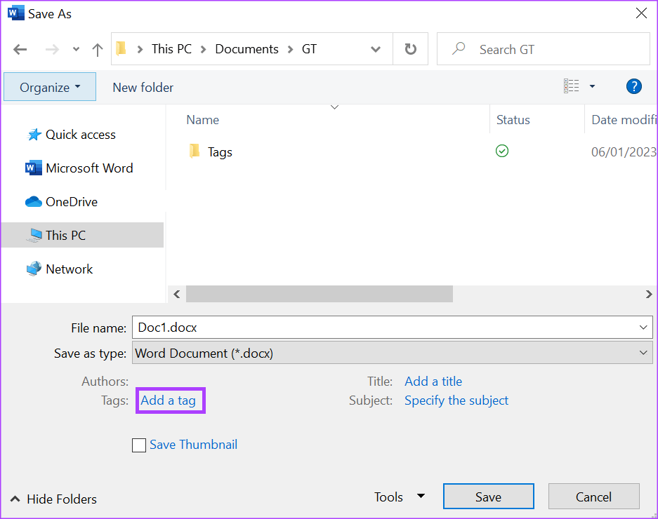 3-best-ways-to-add-tags-to-a-microsoft-word-document-7 3 أفضل الطرق لإضافة علامات في Microsoft Word