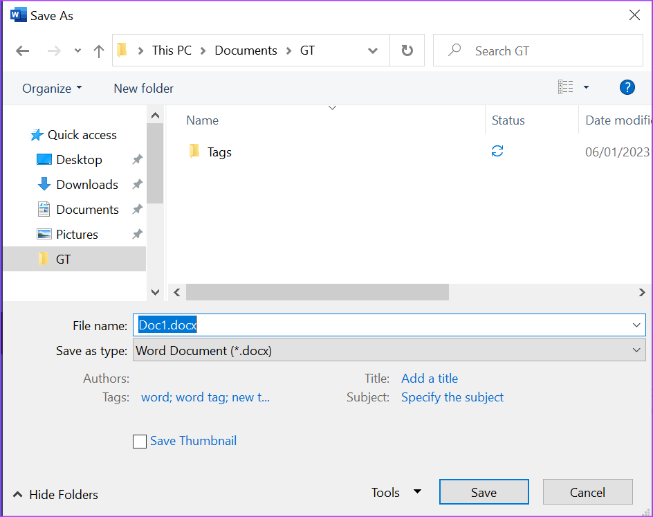 3-best-ways-to-add-tags-to-a-microsoft-word-document-9 3 أفضل الطرق لإضافة علامات في Microsoft Word