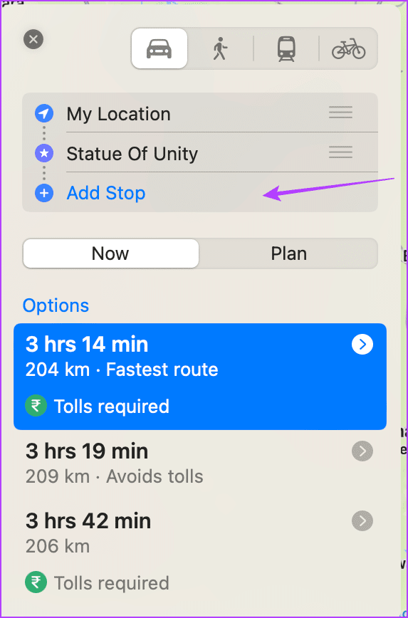 Add-Multiple-Stops-on-Apple-Maps-in-macOS-Ventura-4 كيفية إضافة محطات متعددة في Apple Maps على iPhone و iPad و Mac