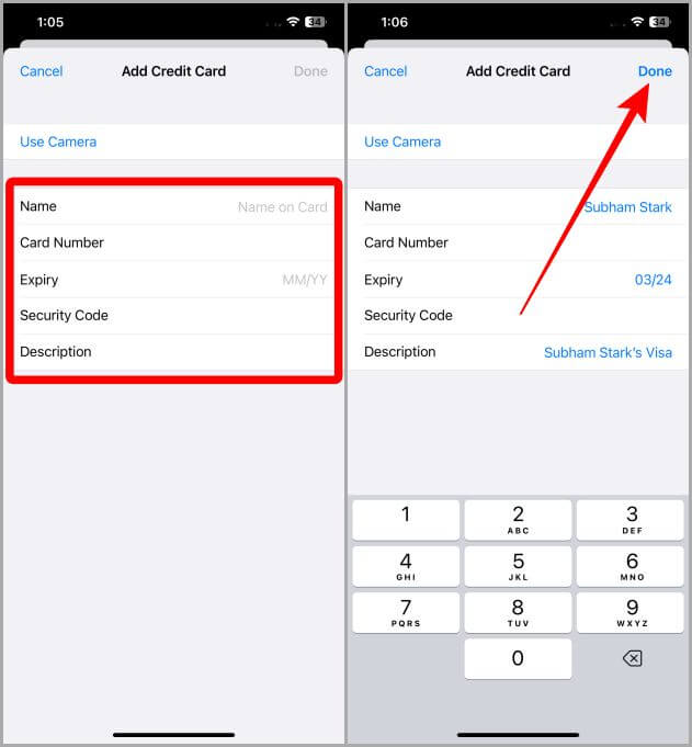 Adding-a-Credit-Card-Safari-Settings-iOS كيفية إضافة وإزالة وتحديث بطاقات الائتمان في Safari على iPhone