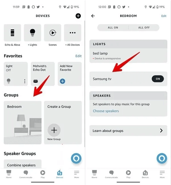 Alexa-app-Phone-Room-TV.jpg كيفية استخدام Alexa مع Samsung TV