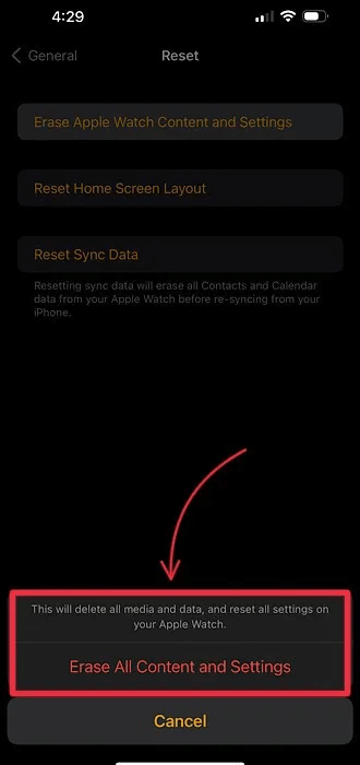 Apple-Watch-erase-confirm.jpeg هل نسيت رمز مرور Apple Watch؟ إليك كيفية إعادة ضبط Apple Watch