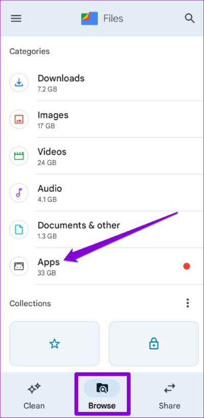 Apps-Menu-in-Files-by-Google-500x1024-1 أفضل طريقتين لمشاركة التطبيقات بين أجهزة Android