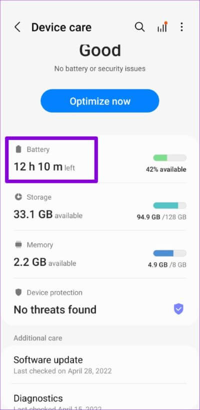 Battery-Settings-on-Android-9-500x1024-1 أفضل 8 طرق لإصلاح عدم اتصال YouTube بالإنترنت على Android و iPhone