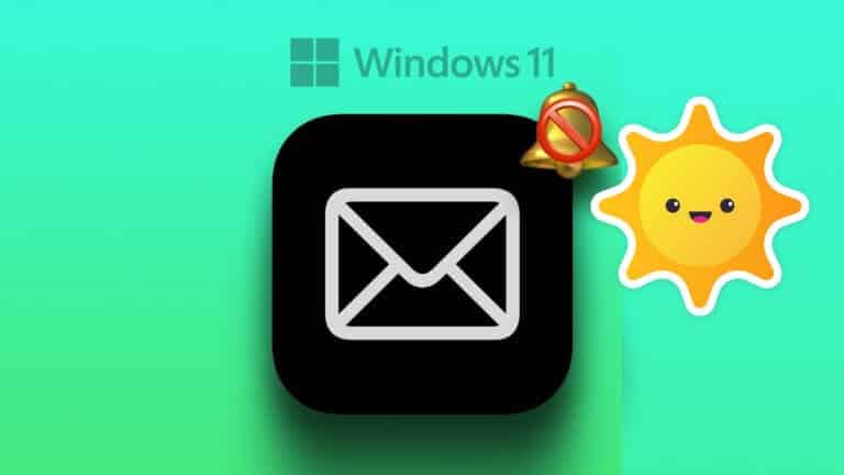 Best Ways to Fix Mail Notifications Not Working on Windows 11 768x432 1 - أفضل 8 طرق لإصلاح عدم عمل إشعارات تطبيق Mail على Windows 11