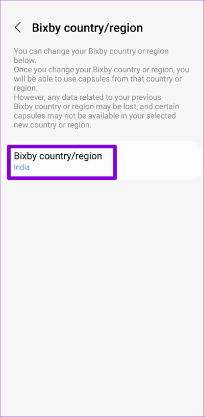 Change-Bixby-Country-Settings-500x1024-1 أفضل 7 طرق لإصلاح عدم عمل Bixby على هواتف Samsung Galaxy