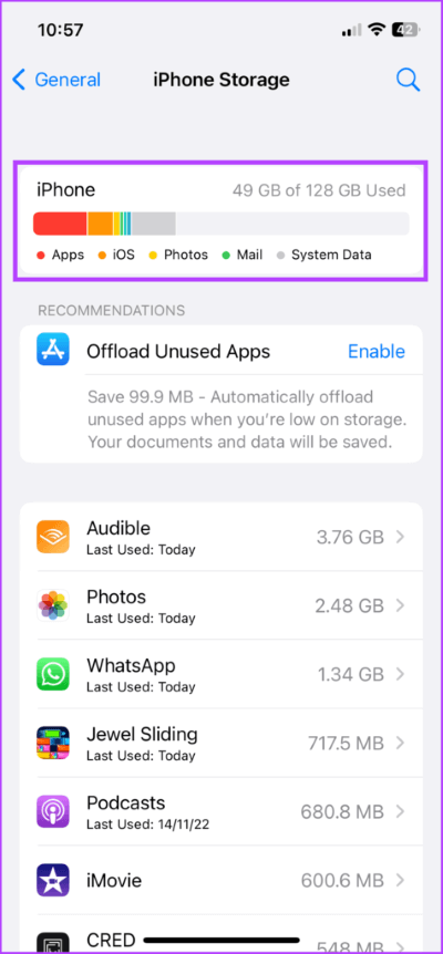 Check-iPhone-Storage-2-475x1024-1 10 طرق لإصلاح تعطل تطبيق YouTube أو عدم عمله على iPhone