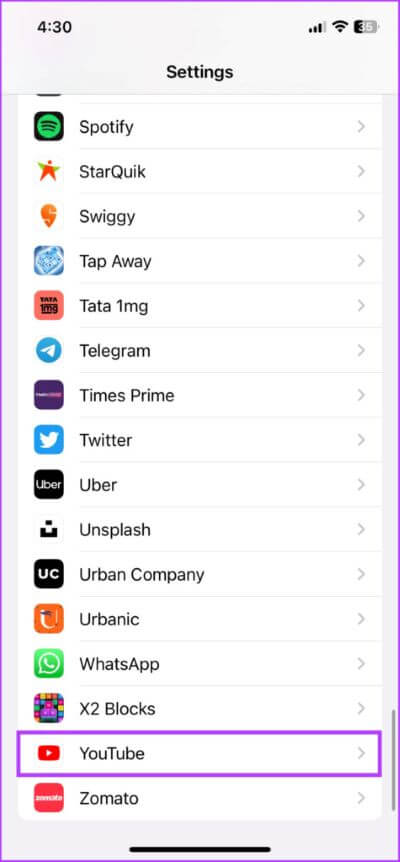 Check-permissions-given-to-an-app-1-475x1024-1 10 طرق لإصلاح تعطل تطبيق YouTube أو عدم عمله على iPhone