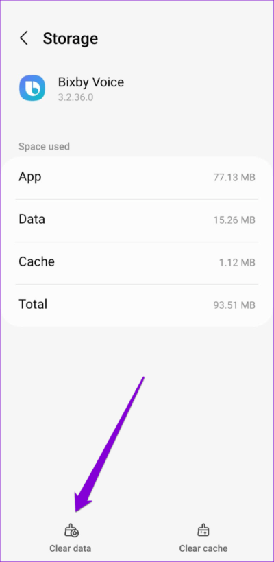 Clear-Data-for-Bixby-500x1024-1 أفضل 7 طرق لإصلاح عدم عمل Bixby على هواتف Samsung Galaxy