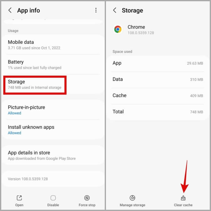 Clear-Google-Chrome-Cache-Data-on-Android أفضل 7 طرق لإصلاح عدم وجود صوت في Google Chrome لنظام Android