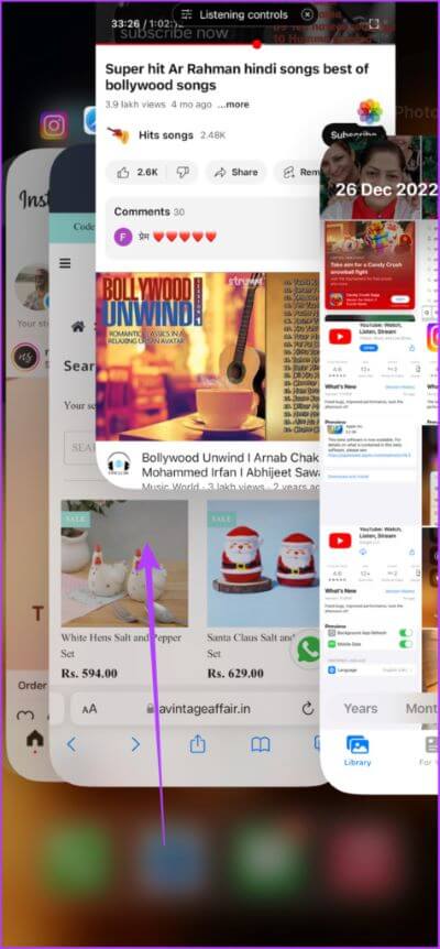 Close-and-Relaunch-the-YouTube-App-2-475x1024-1 10 طرق لإصلاح تعطل تطبيق YouTube أو عدم عمله على iPhone