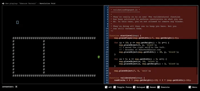 Coding-Game-Untrusted-Level-3-Comment.png 7 ألعاب برمجة لمساعدتك على بناء شرائح البرمجة الخاصة بك