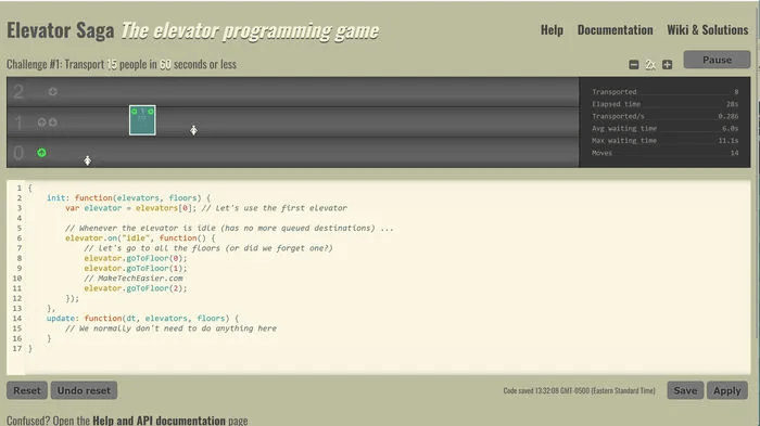 Coding-Games-Elevator-Saga.jpg 7 ألعاب برمجة لمساعدتك على بناء شرائح البرمجة الخاصة بك