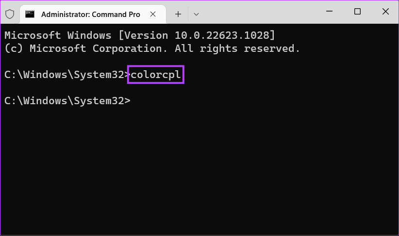 Colorcpl-CMD أفضل 6 طرق لفتح إدارة الألوان على Windows 11