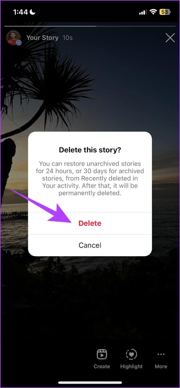 Confirm-Delete-2 كيفية حذف قصة على Instagram وماذا تفعل إذا لم تتمكن من حذفها