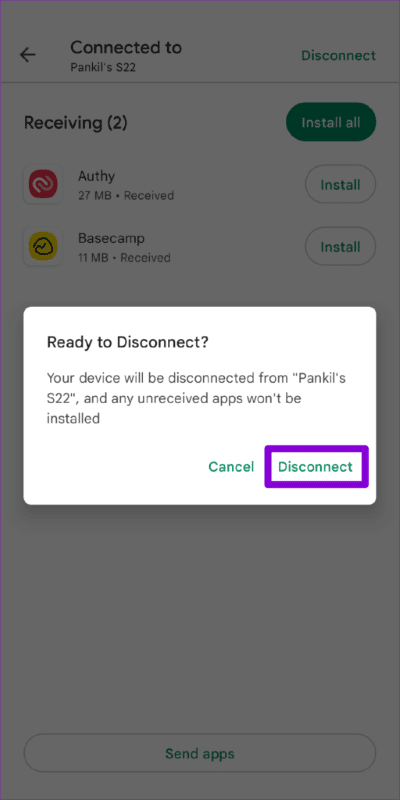 Confirm-Disconnect-From-Android-Device-512x1024-1 أفضل طريقتين لمشاركة التطبيقات بين أجهزة Android