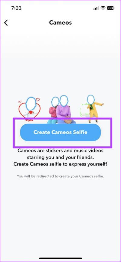 Create Camoes Selfie - كيفية تغيير أو حذف Cameo الخاص بك على Snapchat على iPhone و Android