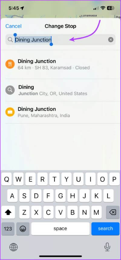 Create-Multiple-Stops-in-Apple-Maps-in-iOS-16-and-iPadOS-16-5-475x1024-1 كيفية إضافة محطات متعددة في Apple Maps على iPhone و iPad و Mac