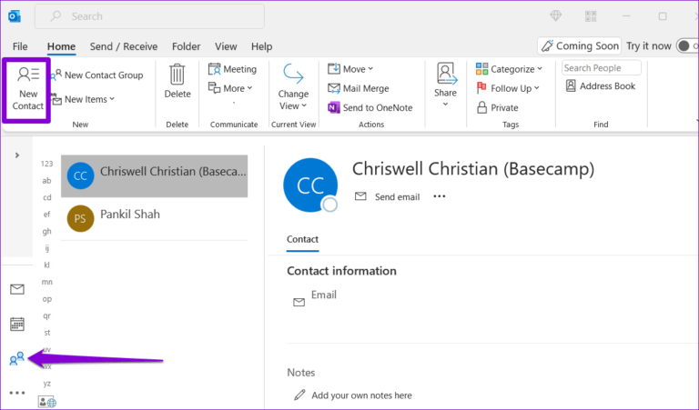 أفضل 3 طرق لإضافة جهة اتصال في Microsoft Outlook - %categories