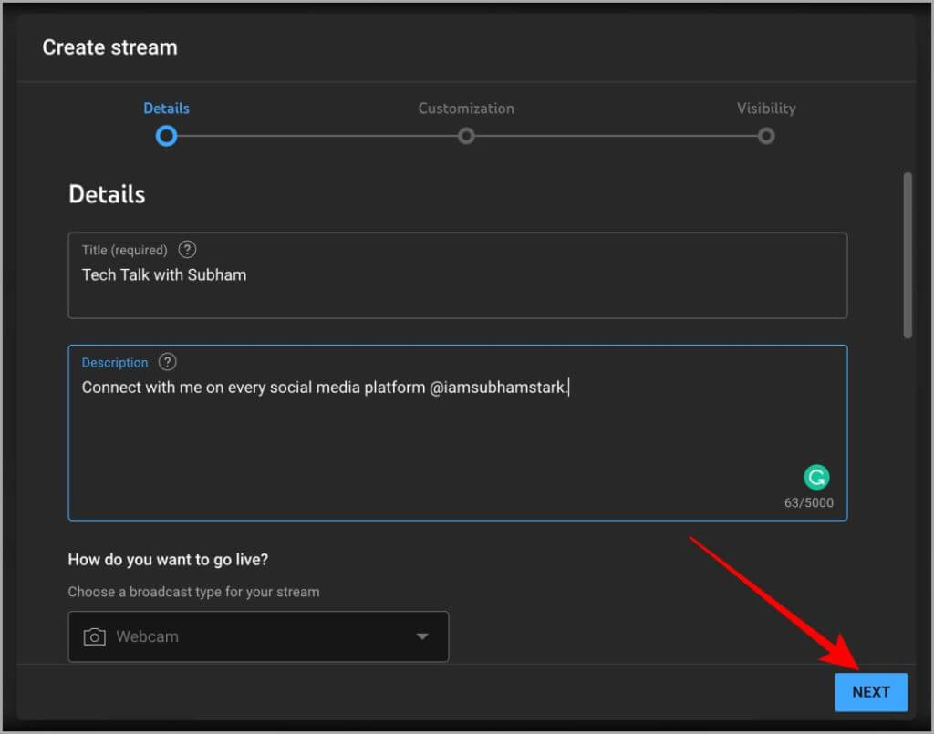 Create-Stream-Details-YouTube-Studio-Web-1024x805-1 كيفية تمكين الوضع البطيء على الدردشة المباشرة على YouTube