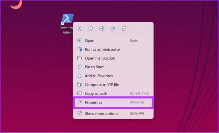 Create-a-PowerShell-Shortcut-on-Your-Desktop_3-768x467-1 8 طرق لتشغيل PowerShell كمسؤول في Windows 11