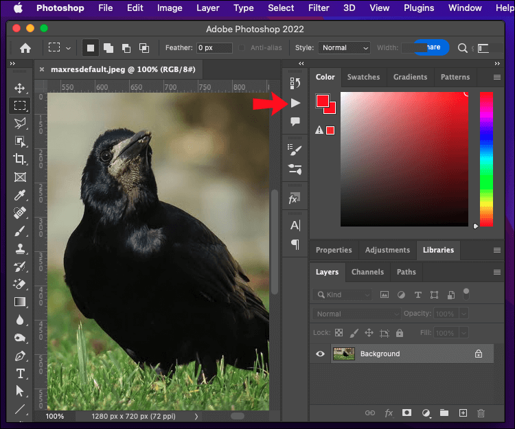 Create-an-Action-1 كيفية تغيير حجم الملفات دفعة واحدة في برنامج Photoshop