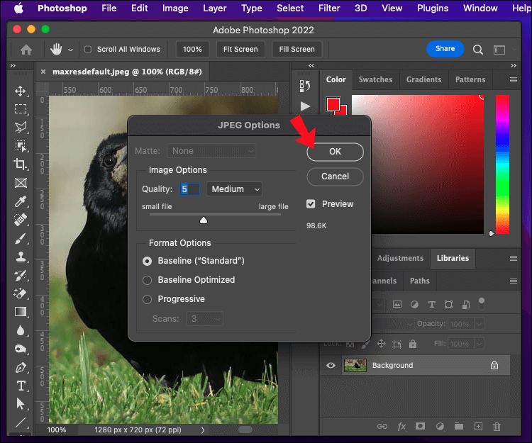 Create-an-Action-9 كيفية تغيير حجم الملفات دفعة واحدة في برنامج Photoshop